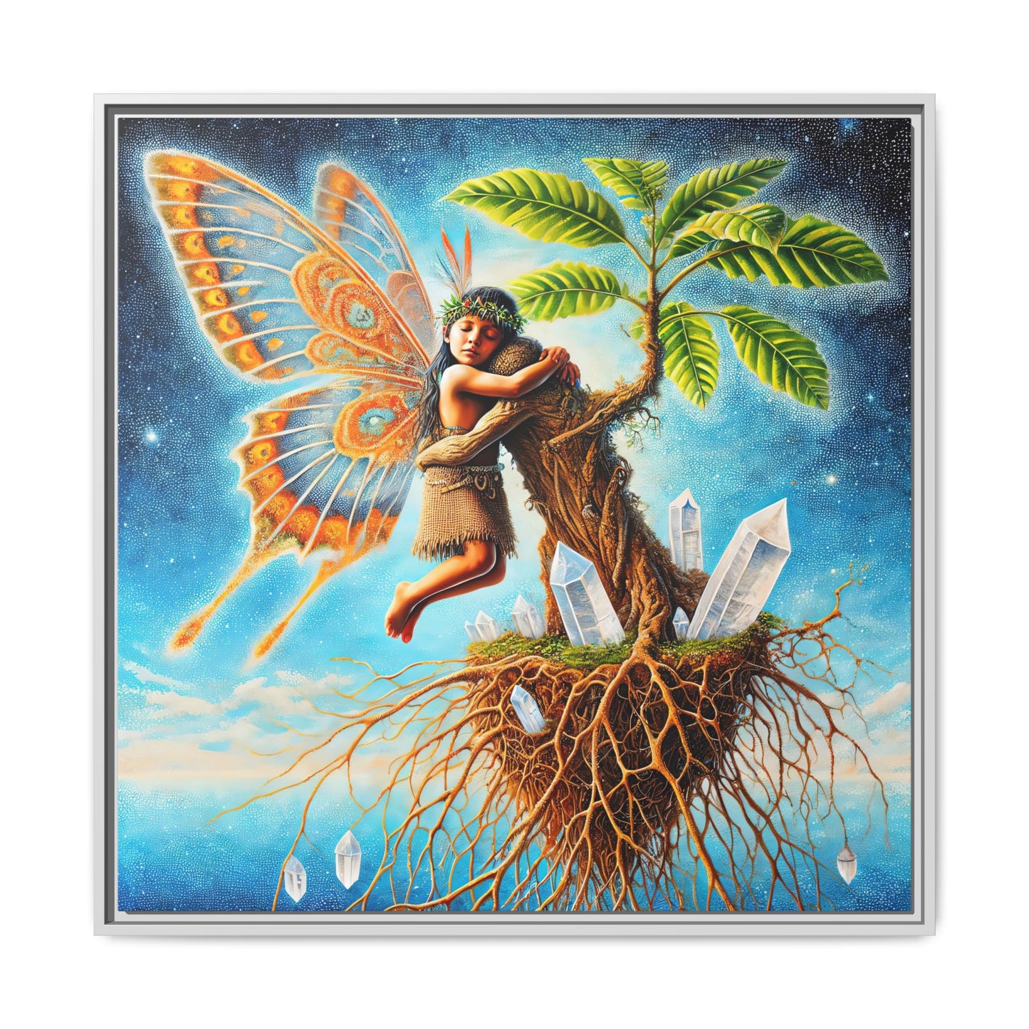 Child of The Earth-Framed Canvas Art
