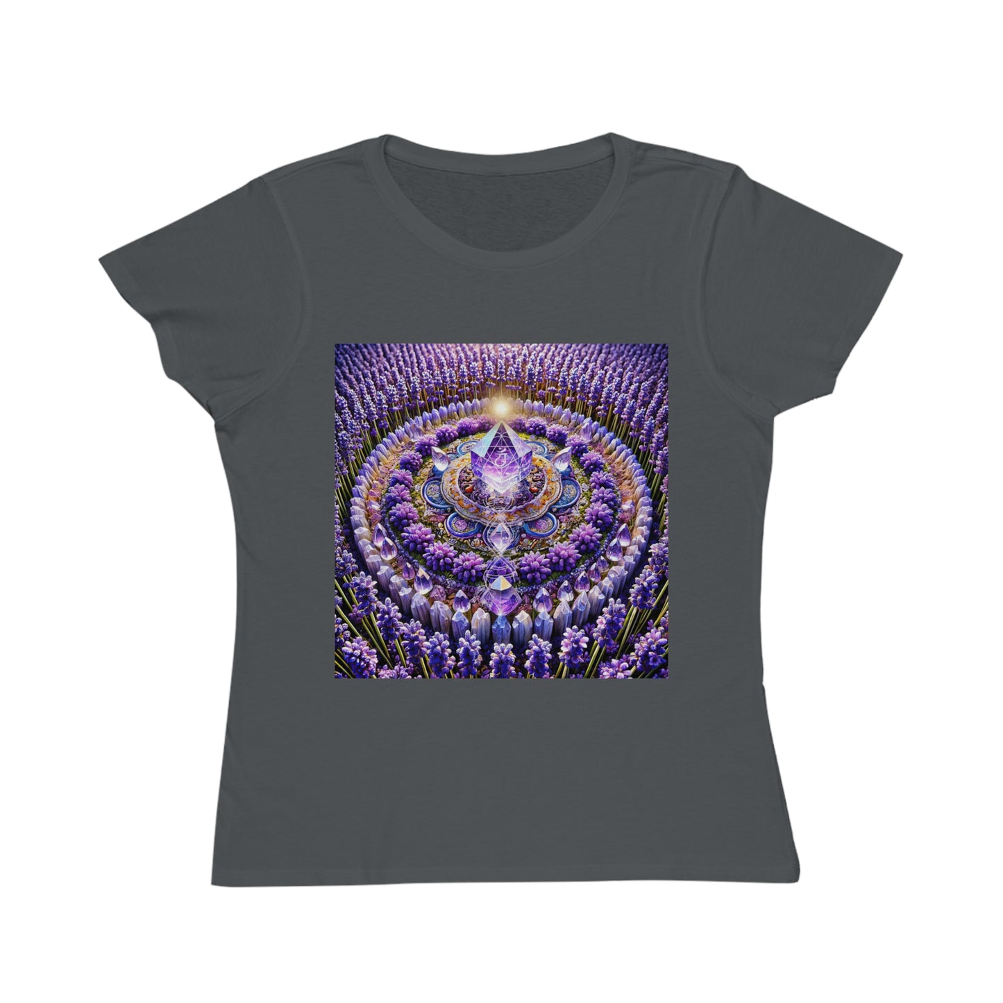 Violet Flame Mandala -Organic Cotton Women's T-Shirt