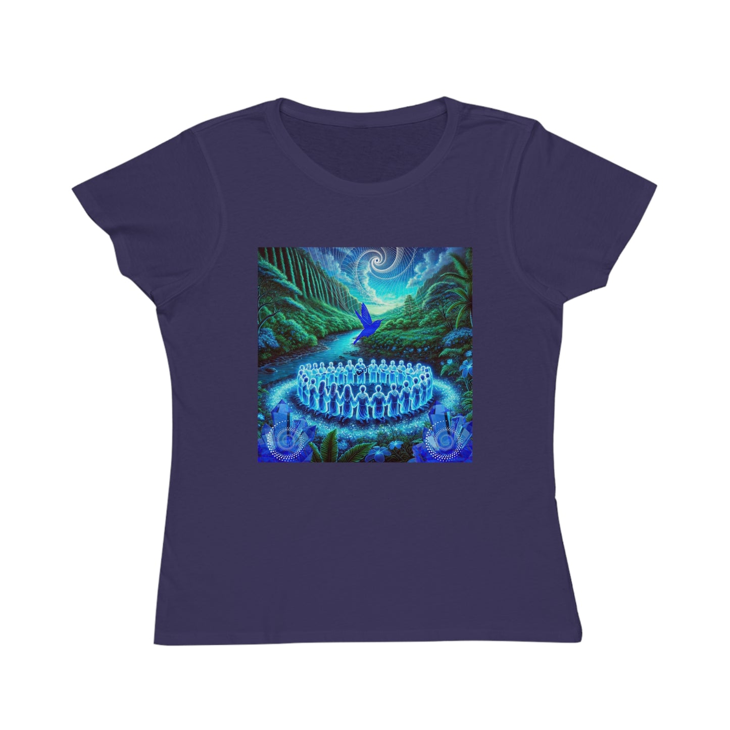 The Song of the Blue Hummingbird-100%Organic Women's T-Shirt