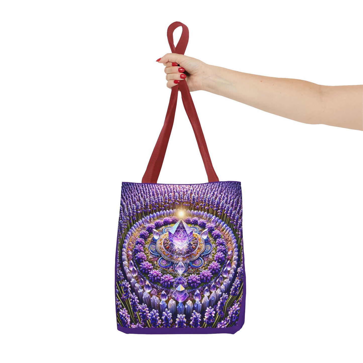 Violet Flame Mandara-Spirit Tote Bag -