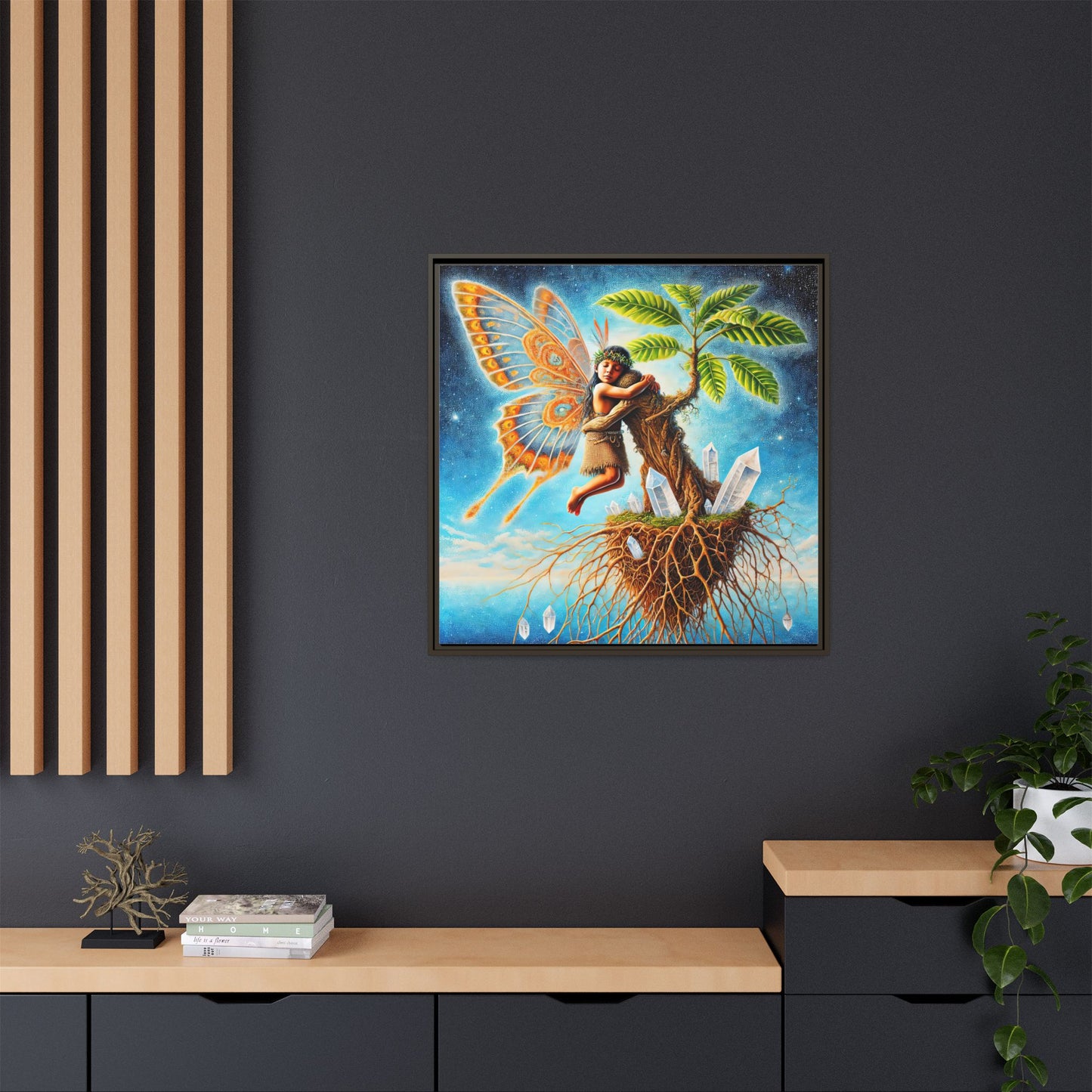 Child of The Earth-Framed Canvas Art