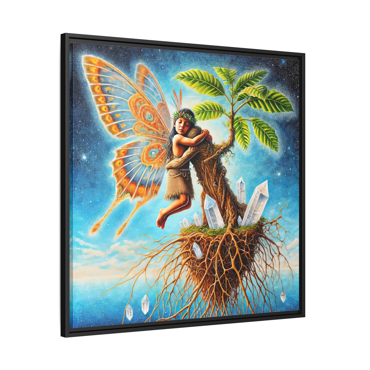 Child of The Earth-Framed Canvas Art