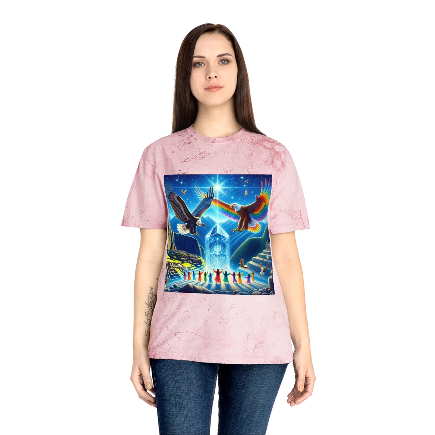 Prophecy of Eagle and Condor-Unisex Color Blast T-Shirt
