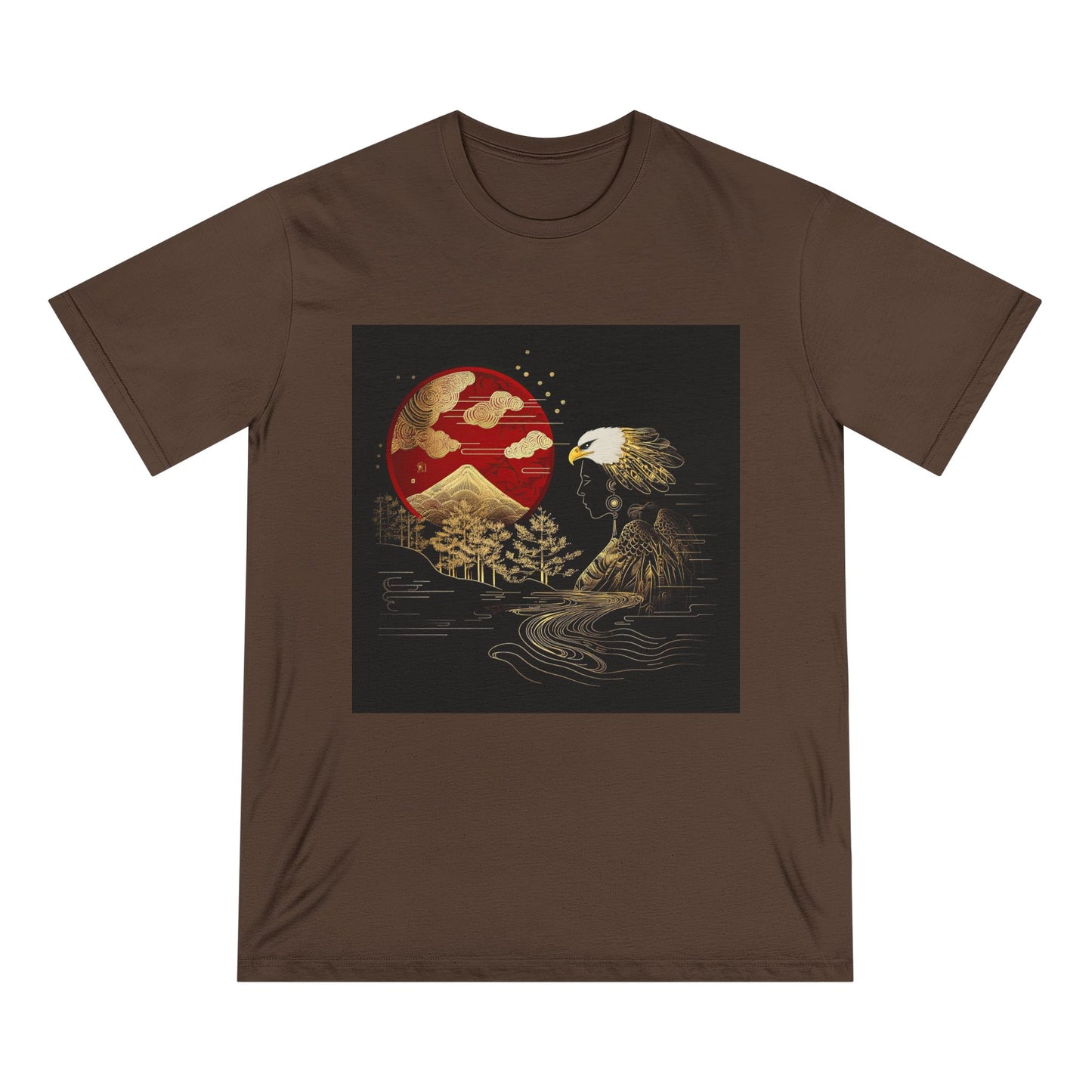 The Golden Eagle& Sun-Unisex 100% Organic Cotton T-Shirt