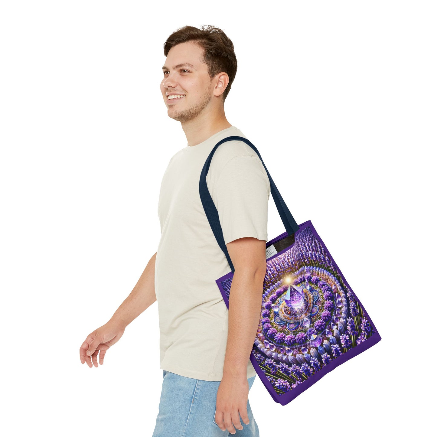 Violet Flame Mandara-Spirit Tote Bag -