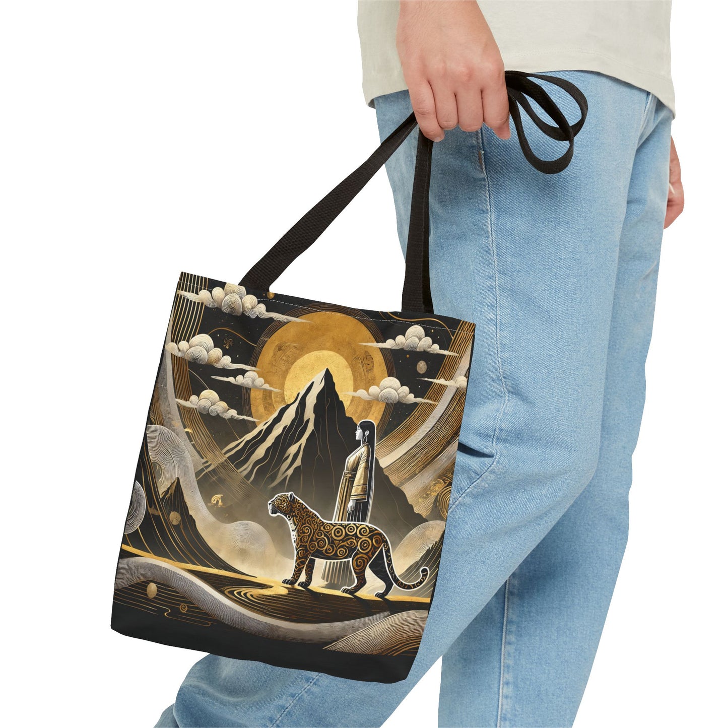 Golden Dream & Jaguar's Path Spirit Tote Bag