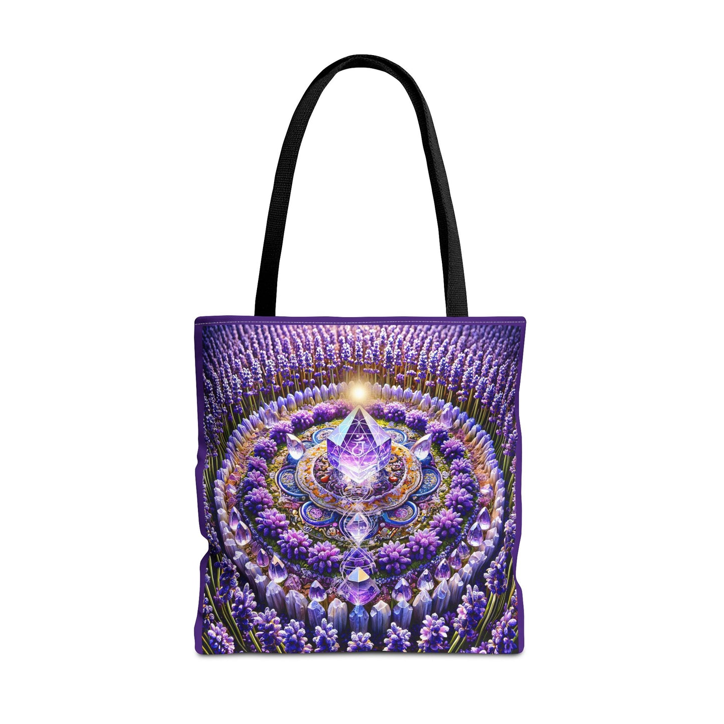Violet Flame Mandara-Spirit Tote Bag -