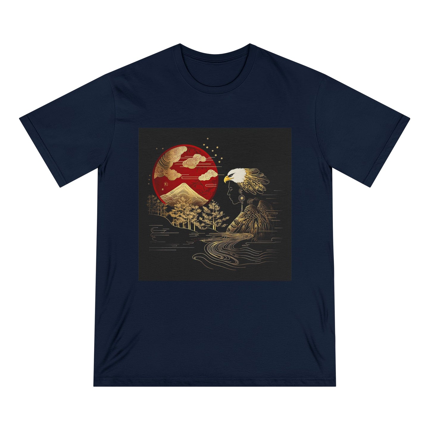 The Golden Eagle& Sun-Unisex 100% Organic Cotton T-Shirt
