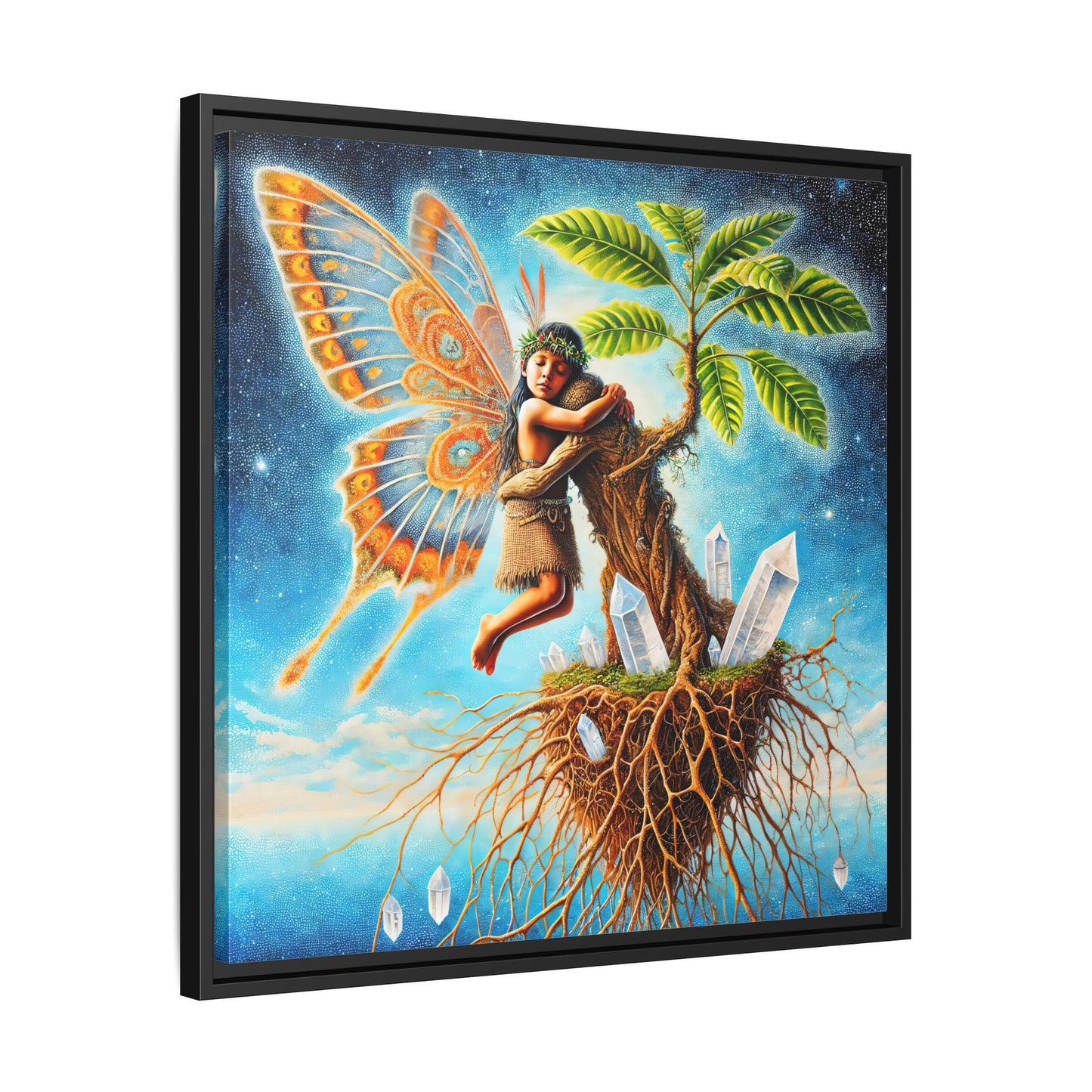 Child of The Earth-Framed Canvas Art