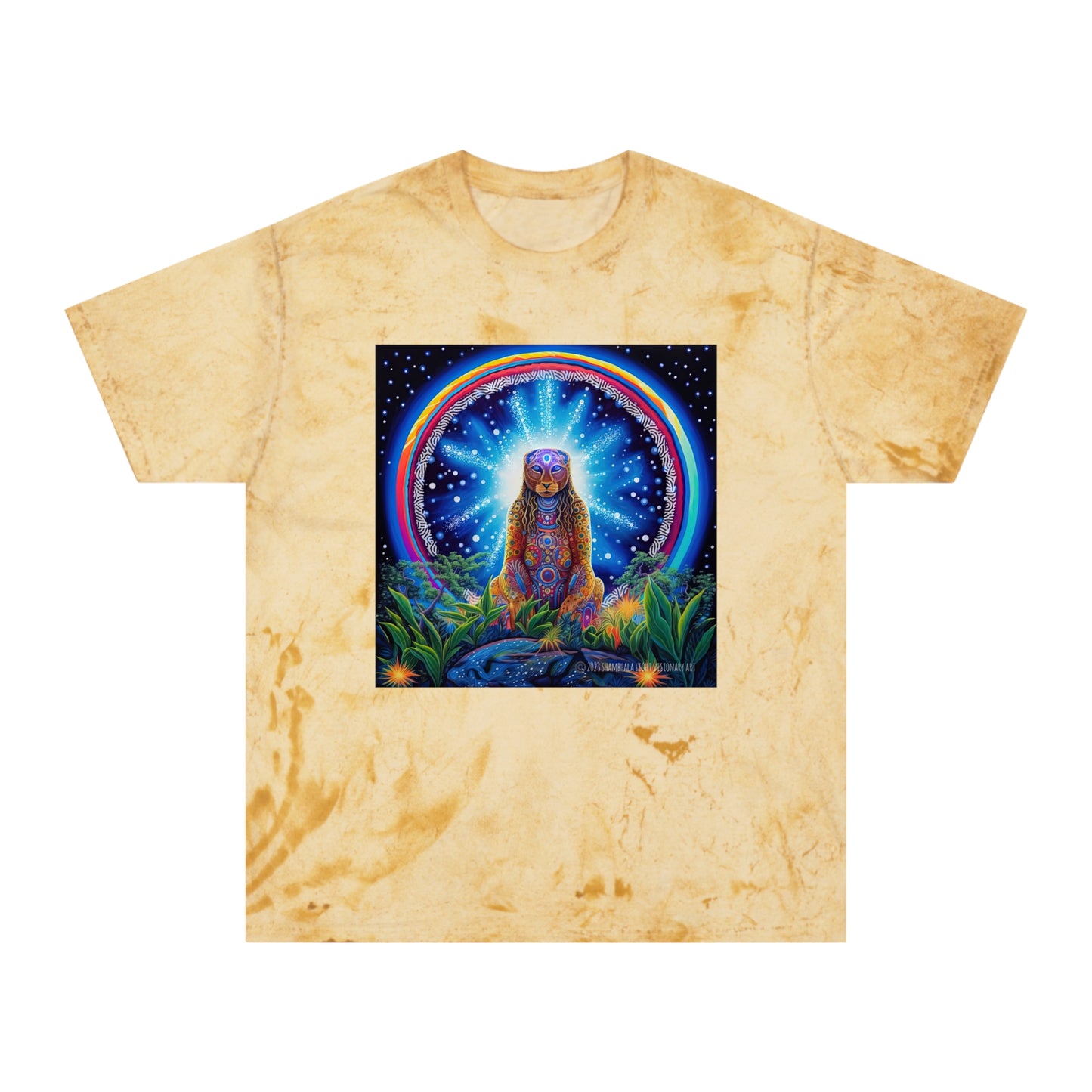 Cosmic Jaguar-Vibrant Spirit Unisex Color Blast T-Shirt