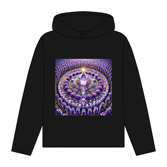 Violet Flame Mandala-Women's Organic Relaxed Fit Hoodie