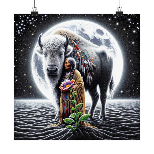 Buffalo Calf Woman-Matte Vertical Posters