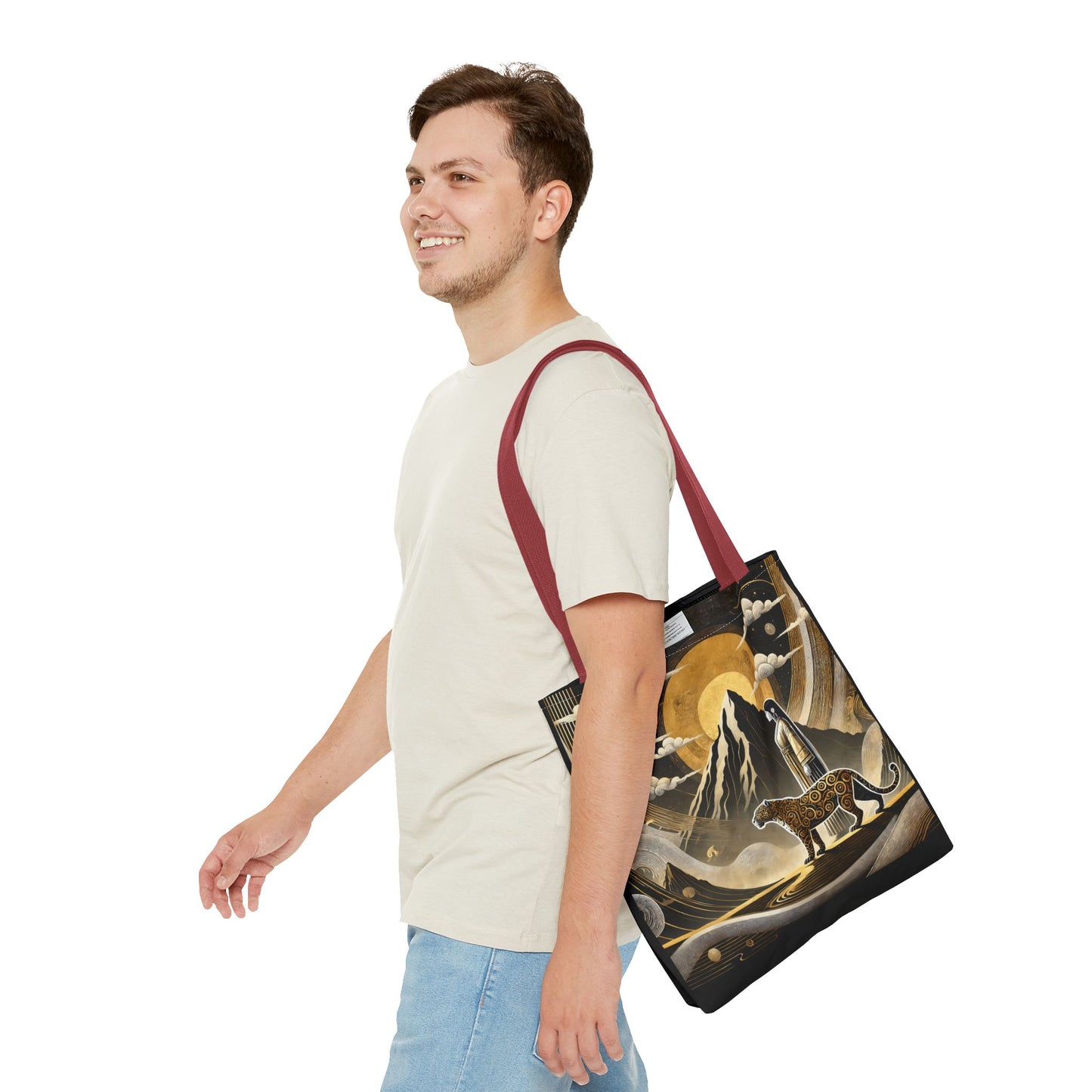 Golden Dream & Jaguar's Path Spirit Tote Bag