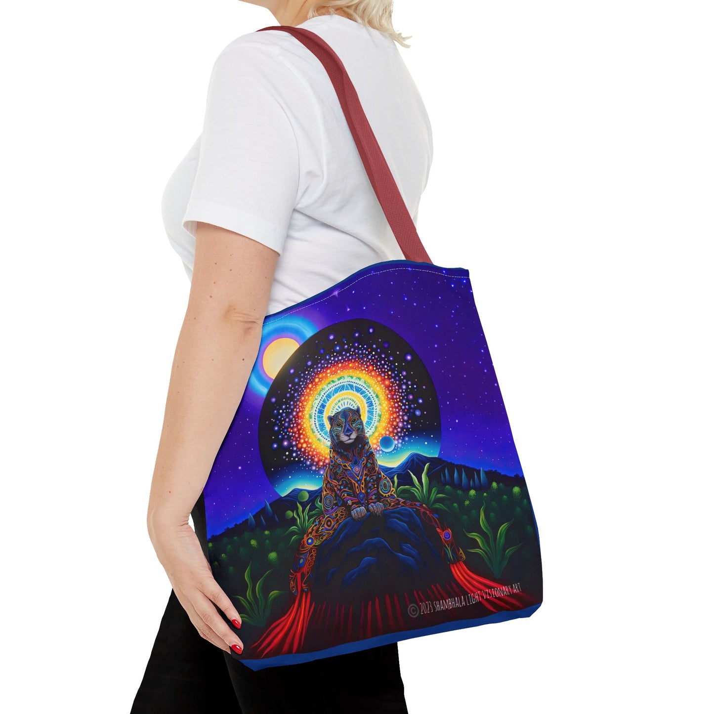Cosmic Jaguar Tote Bag