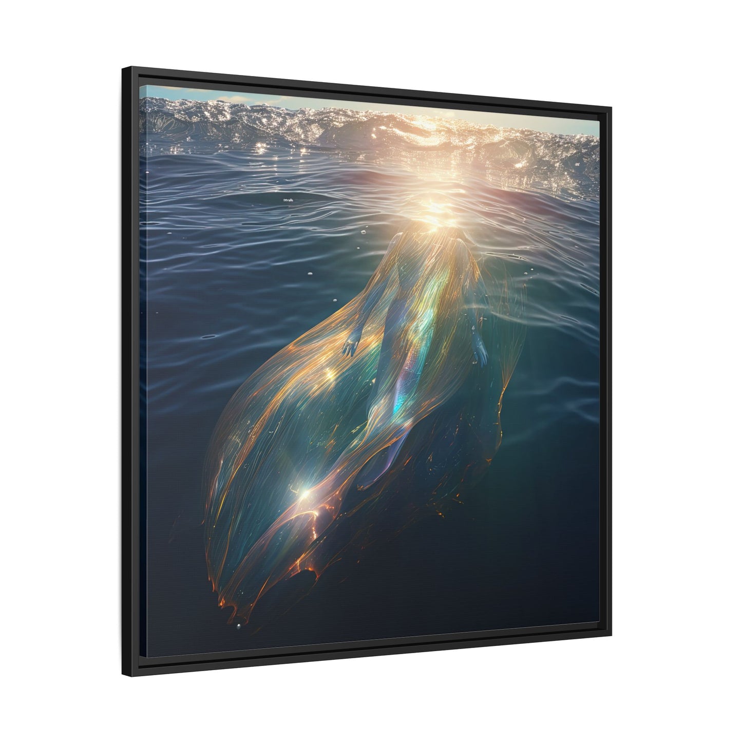 Water of Light-Framed Matte Canvas Print