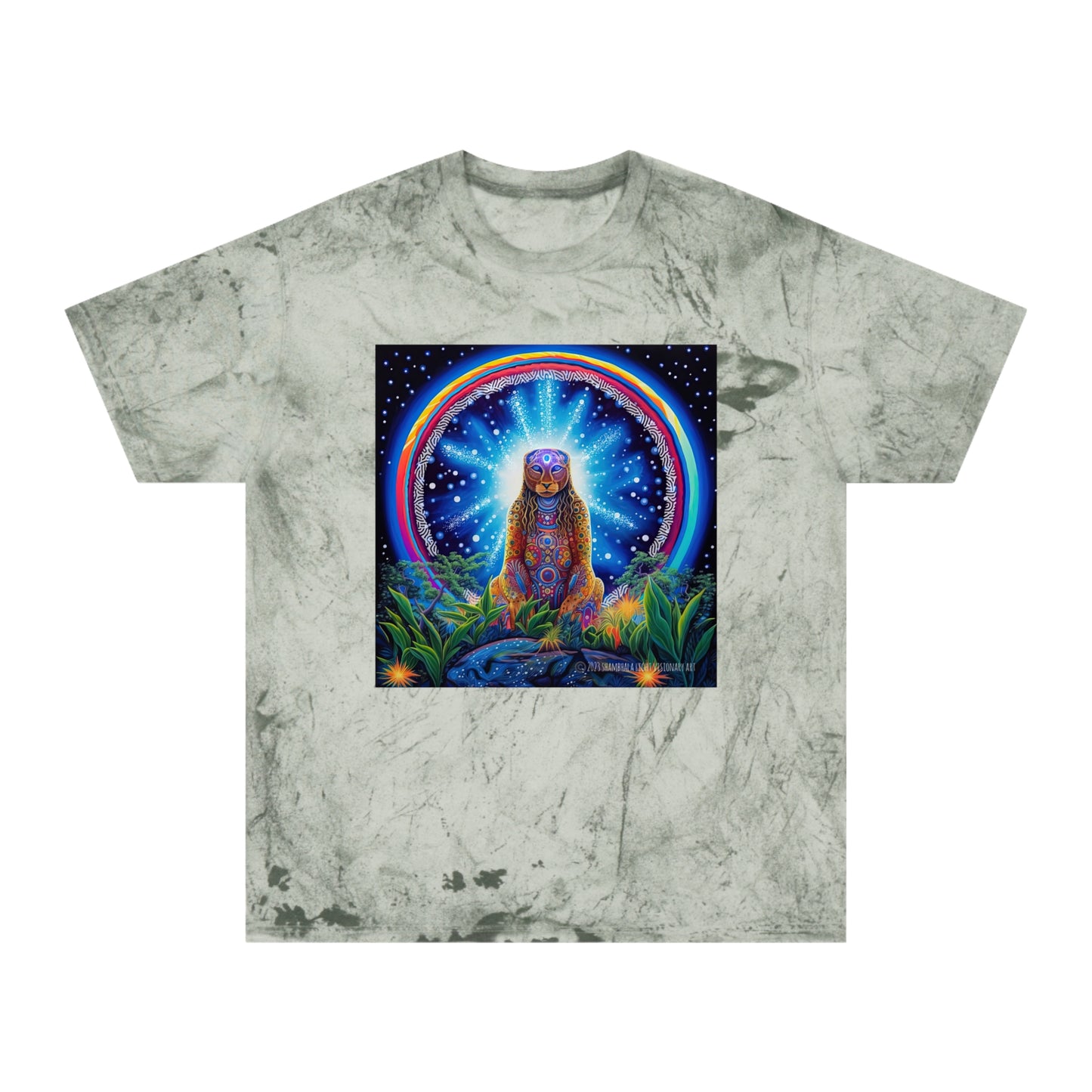 Cosmic Jaguar-Vibrant Spirit Unisex Color Blast T-Shirt