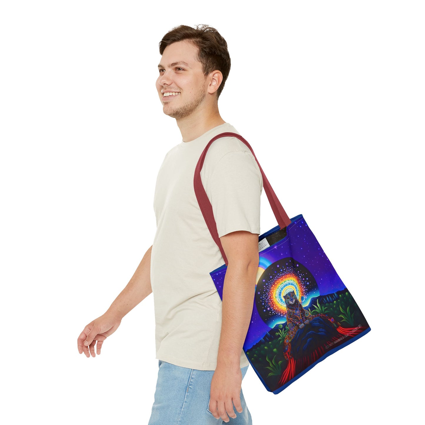 Cosmic Jaguar Tote Bag