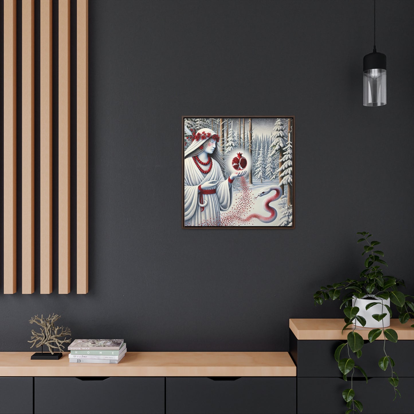 Womb Awakening-Framed Gallery Canvas Wrap