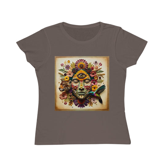 Medicine Woman, Jaguar & Hummingbird Spirit- Women's Organic T-Shirt