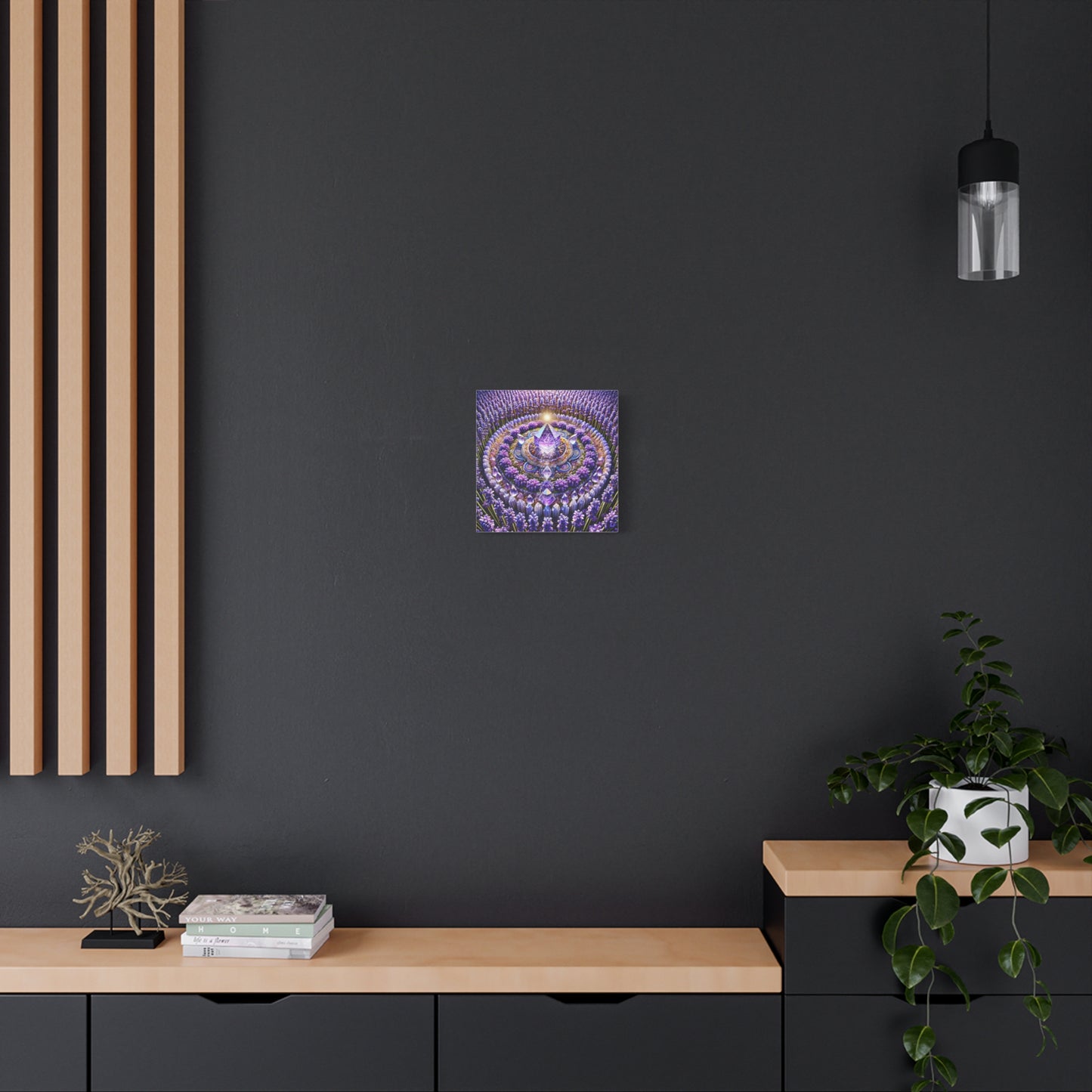 Sacred Violet Flame&Lavender Mandala-Matte Canvas Art