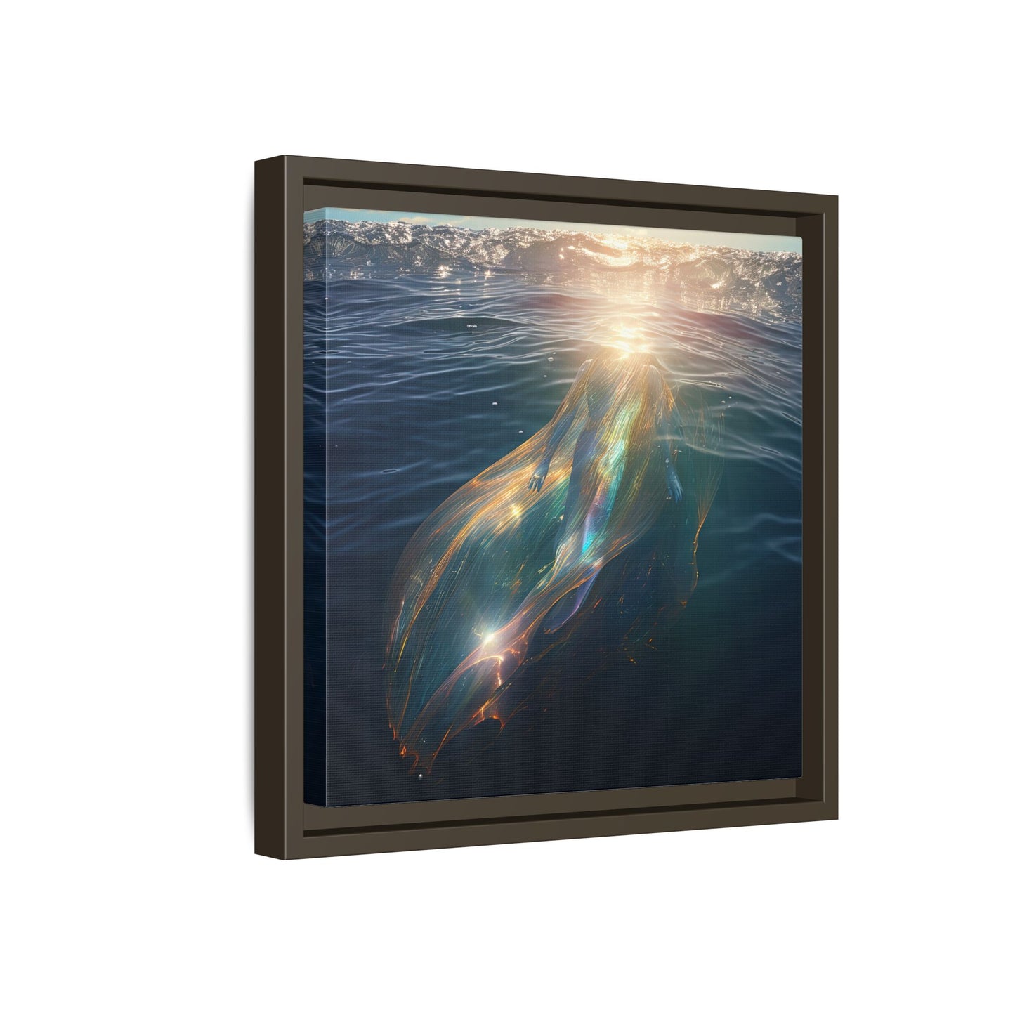 Water of Light-Framed Matte Canvas Print