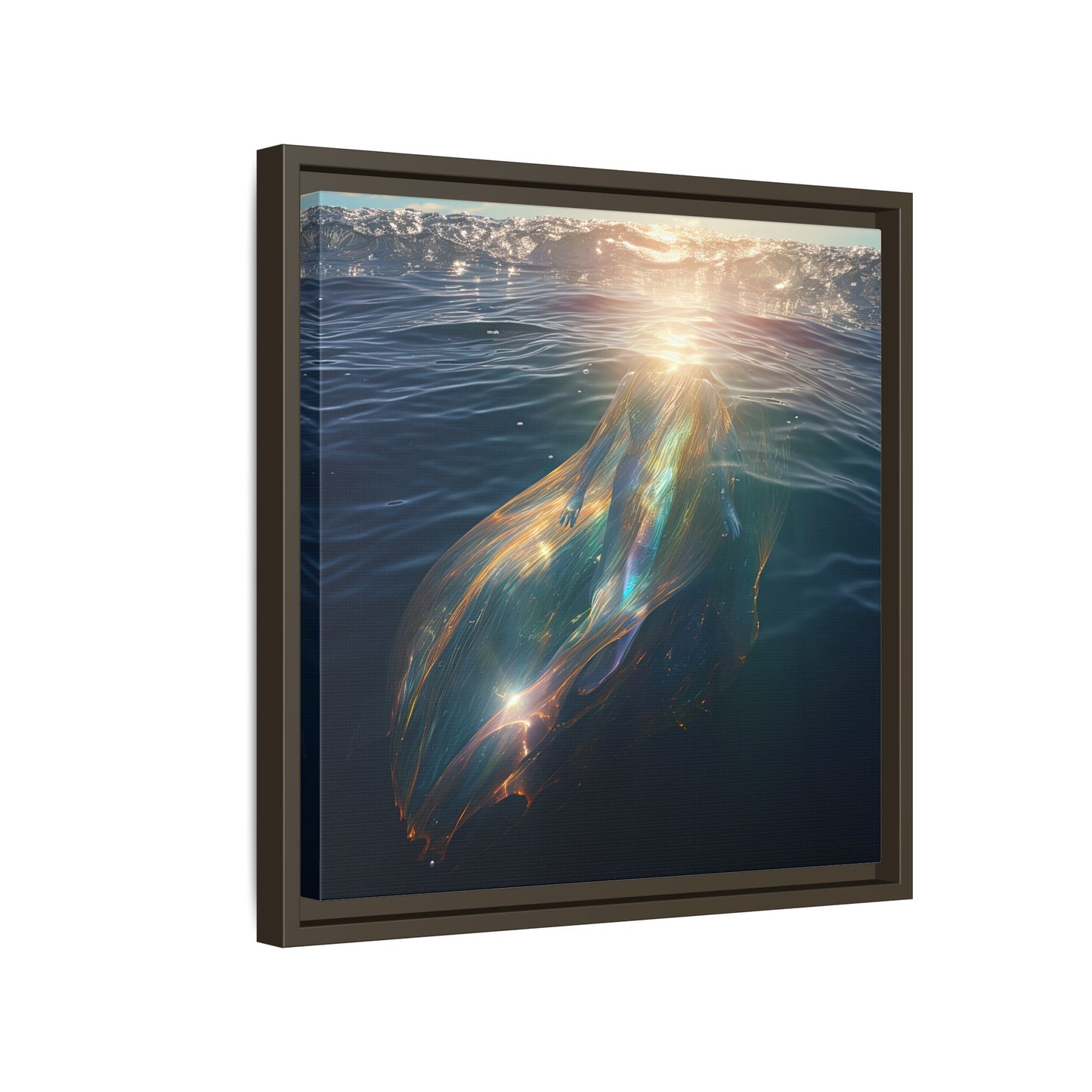 Water of Light-Framed Matte Canvas Print