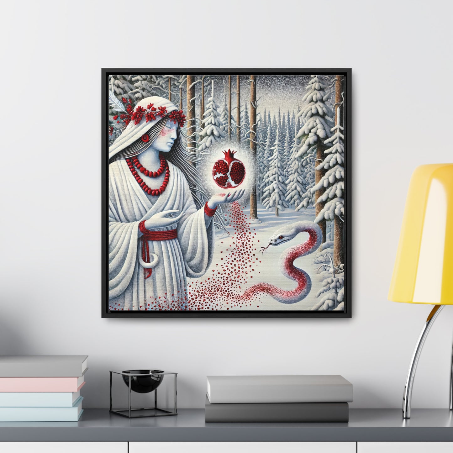 Womb Awakening-Framed Gallery Canvas Wrap