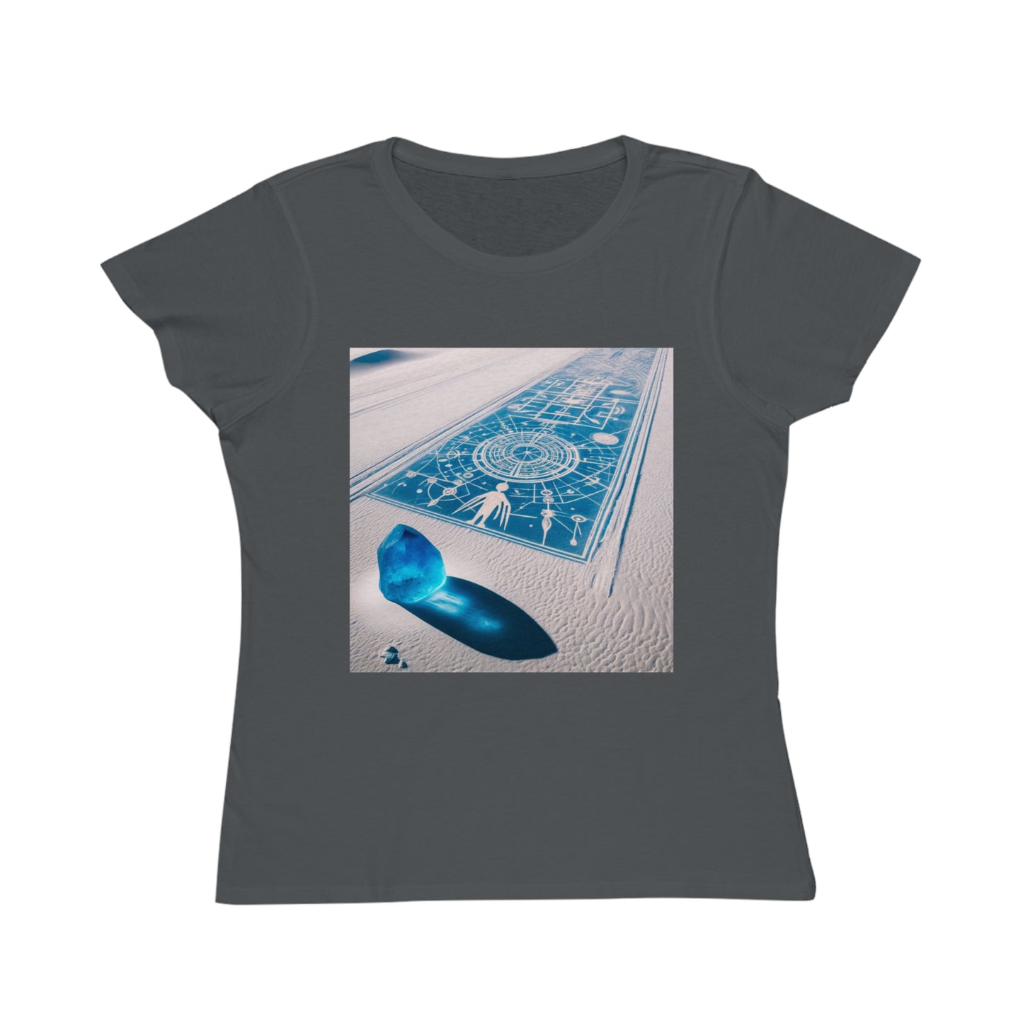 Mystical Sand Art Organic Women’s T-Shirt - Spiritual & Bohemian Vibe