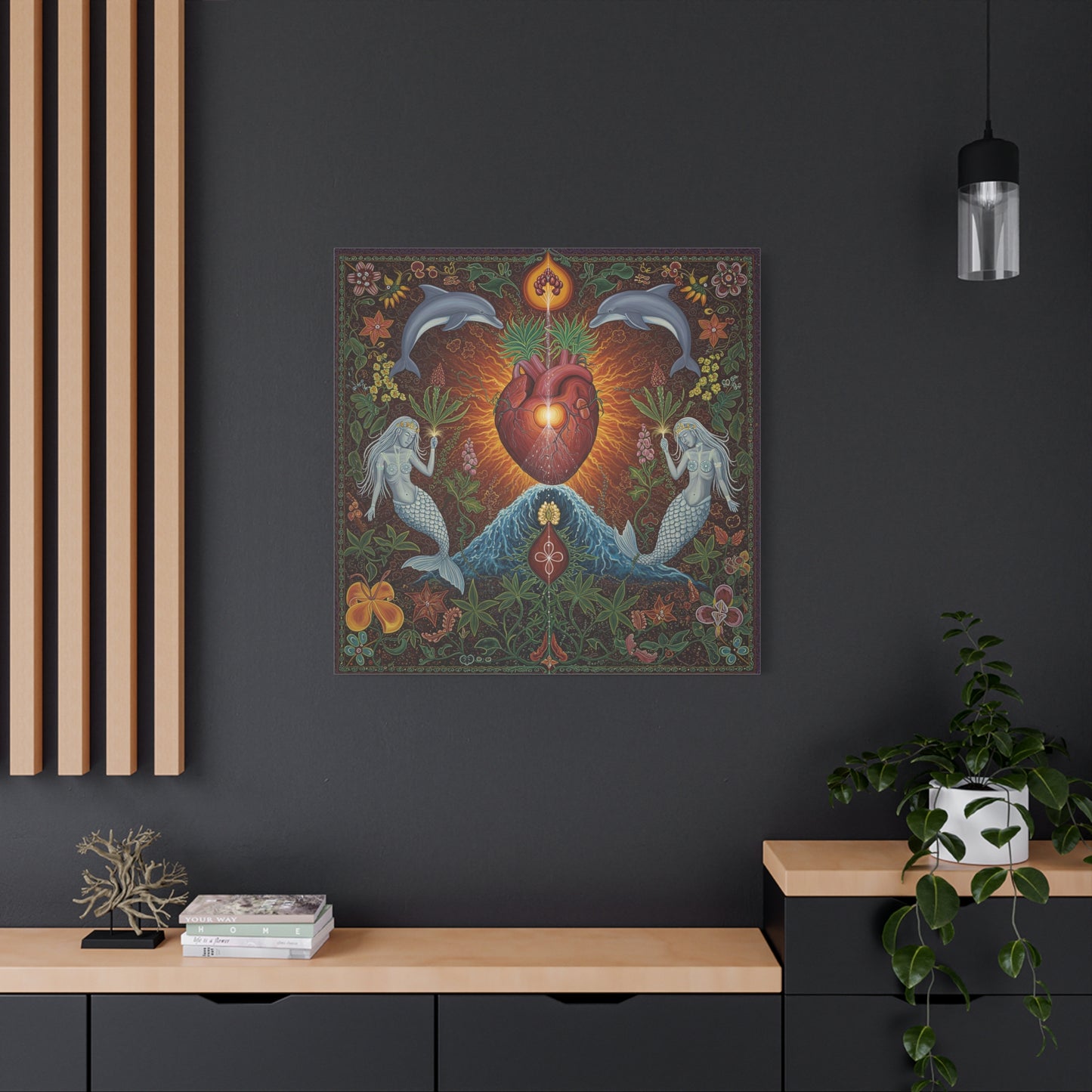 Star Mermaid-Matte Canvas Art