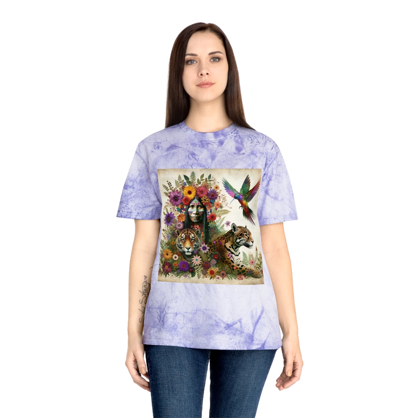 Whisper of the Medicine Woman-Unisex Color Blast T-Shirt