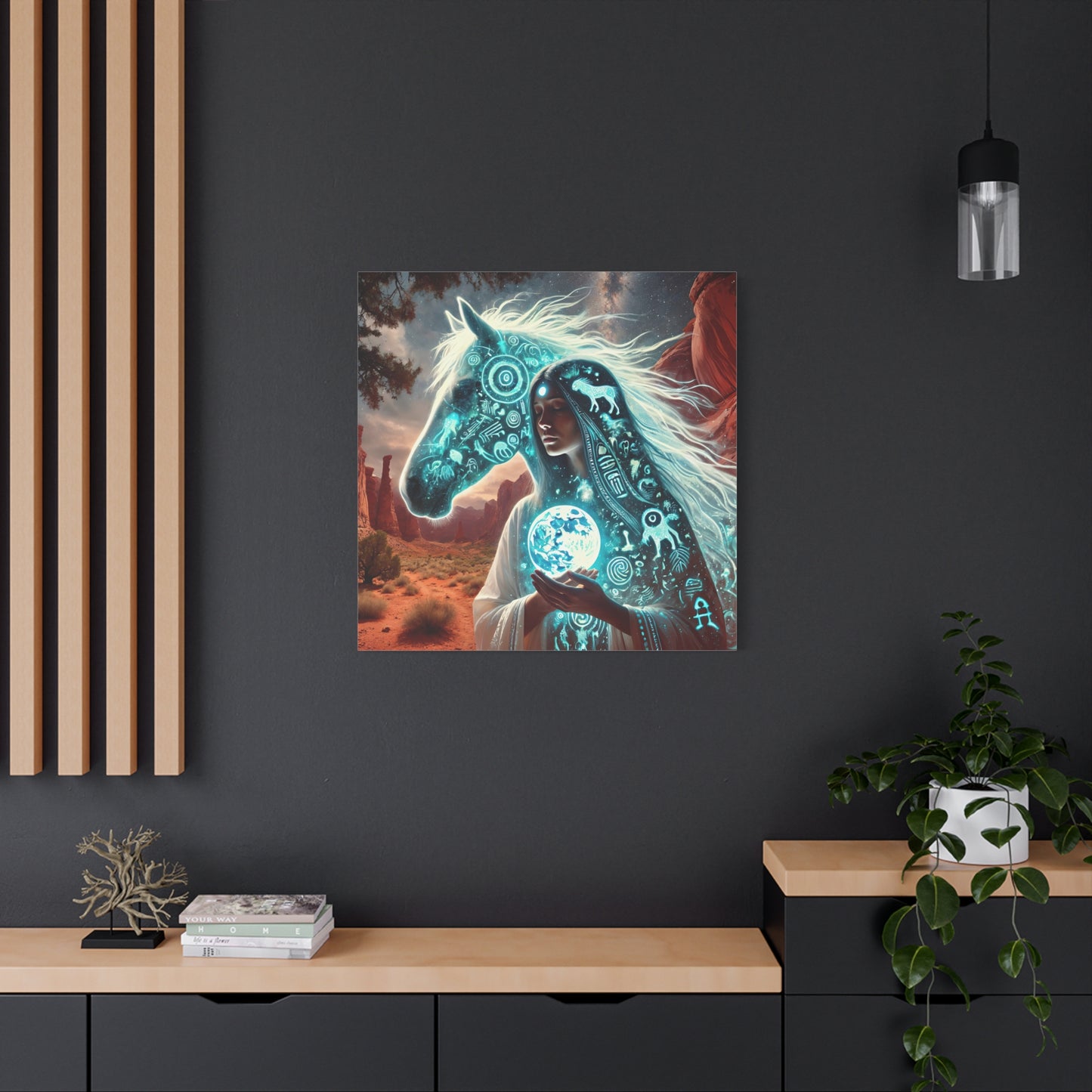 Sacred Star Horse-Matte Canvas Wall Art