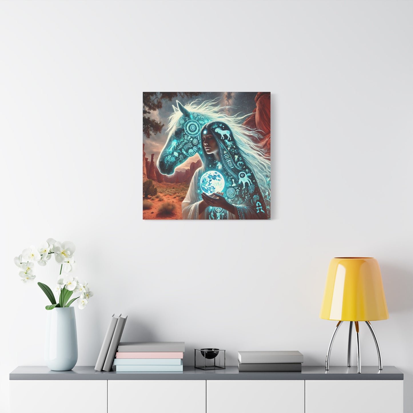 Sacred Star Horse-Matte Canvas Wall Art