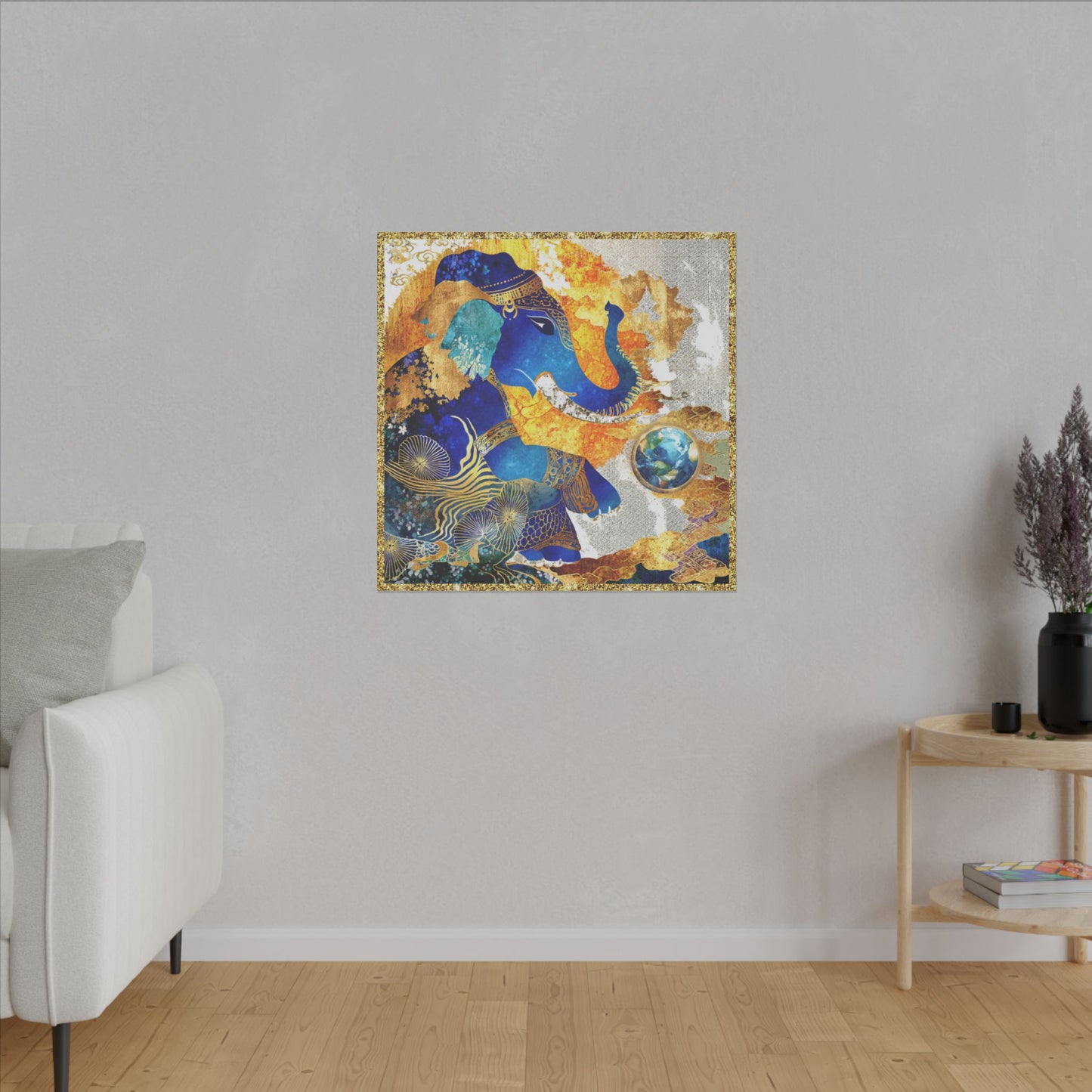Blessing of Ganesha-Matte Canvas Art