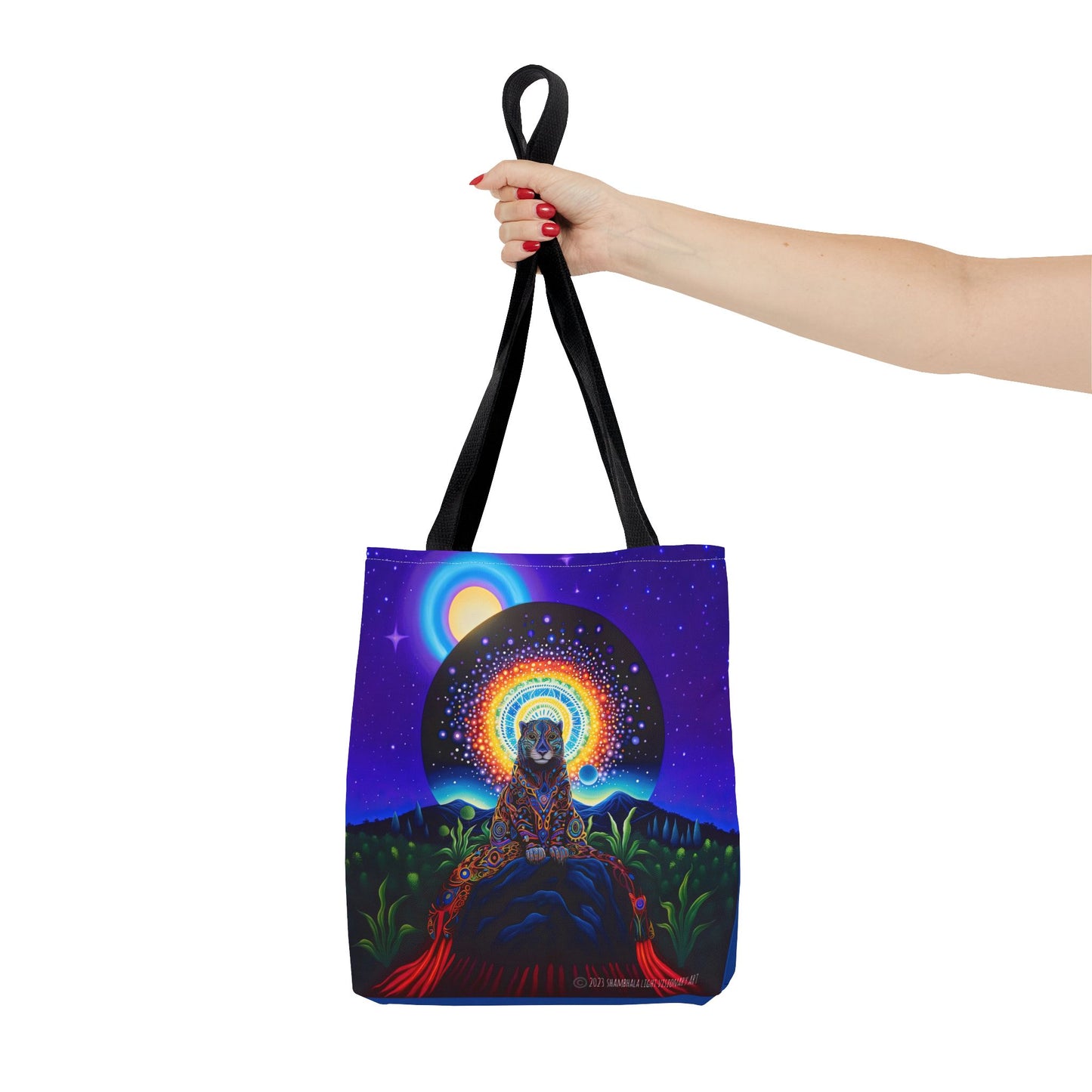 Cosmic Jaguar Tote Bag