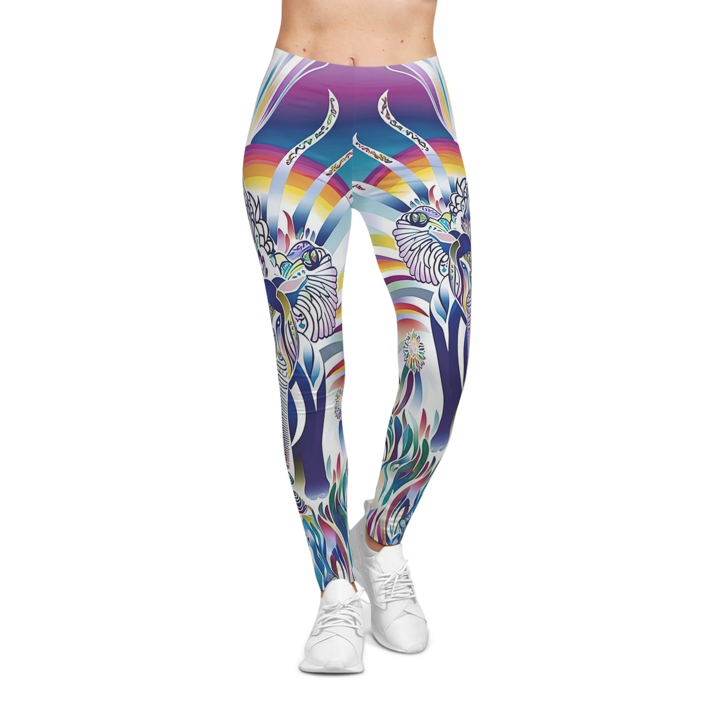 Ganesha Print Women's Leggings for Yoga & Casual Wear