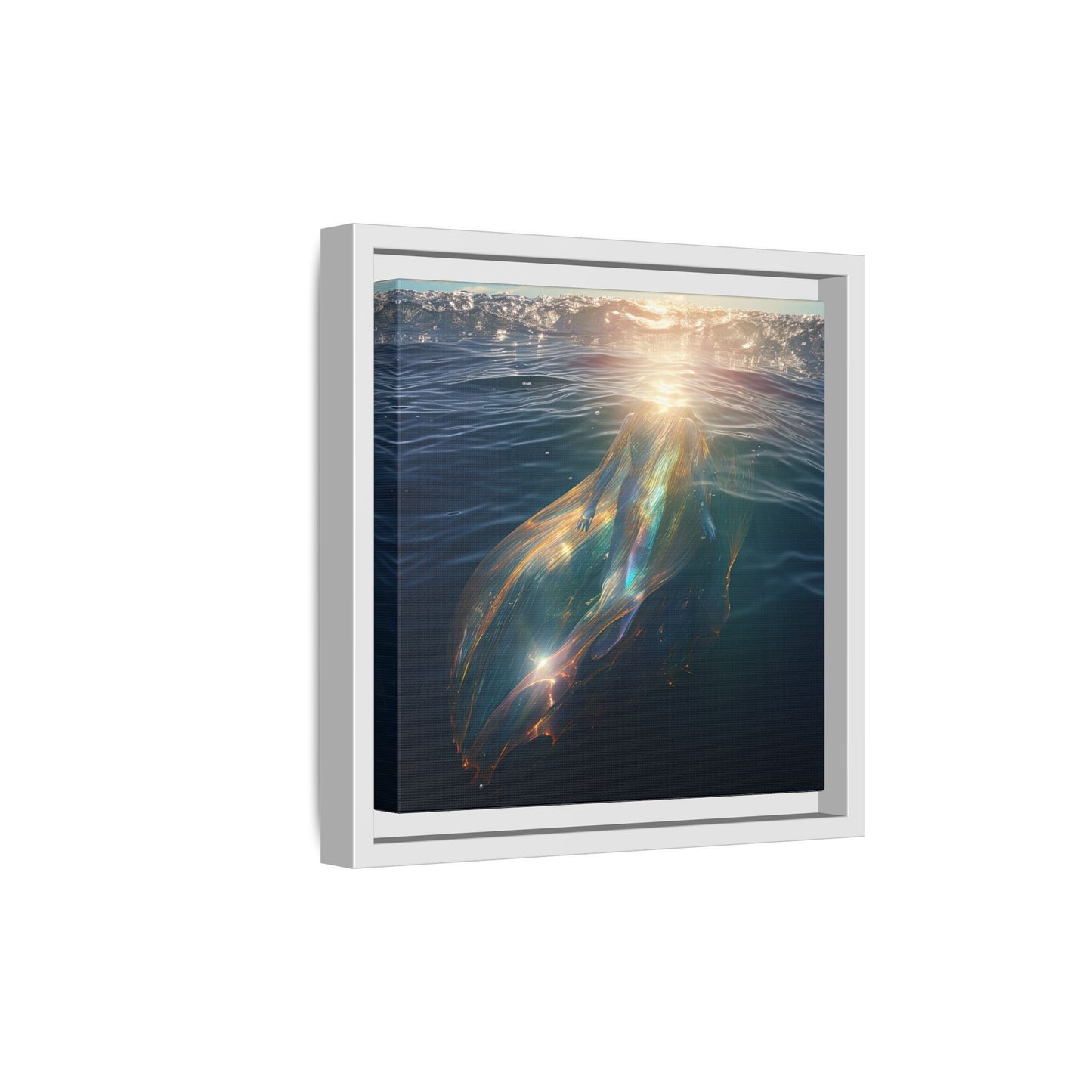 Water of Light-Framed Matte Canvas Print