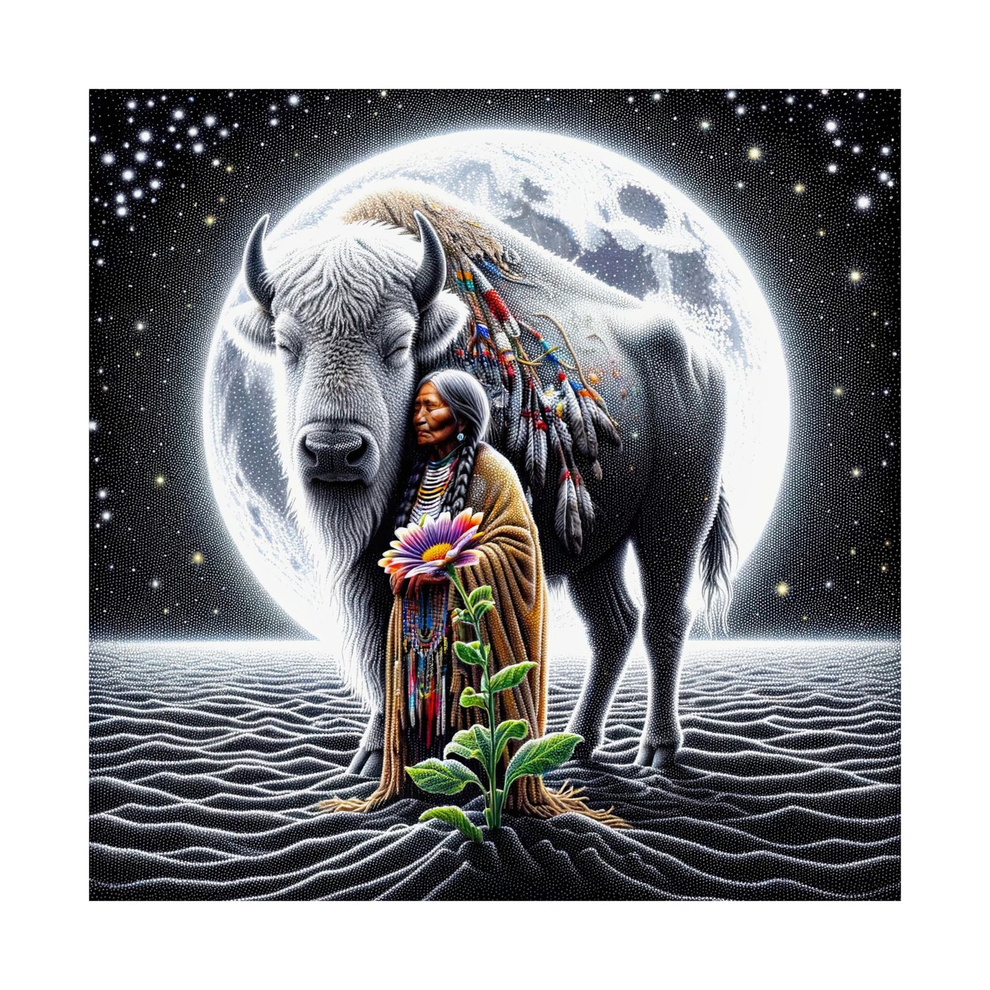 White Buffalo Calf Woman-Museum Grade Matte Posters