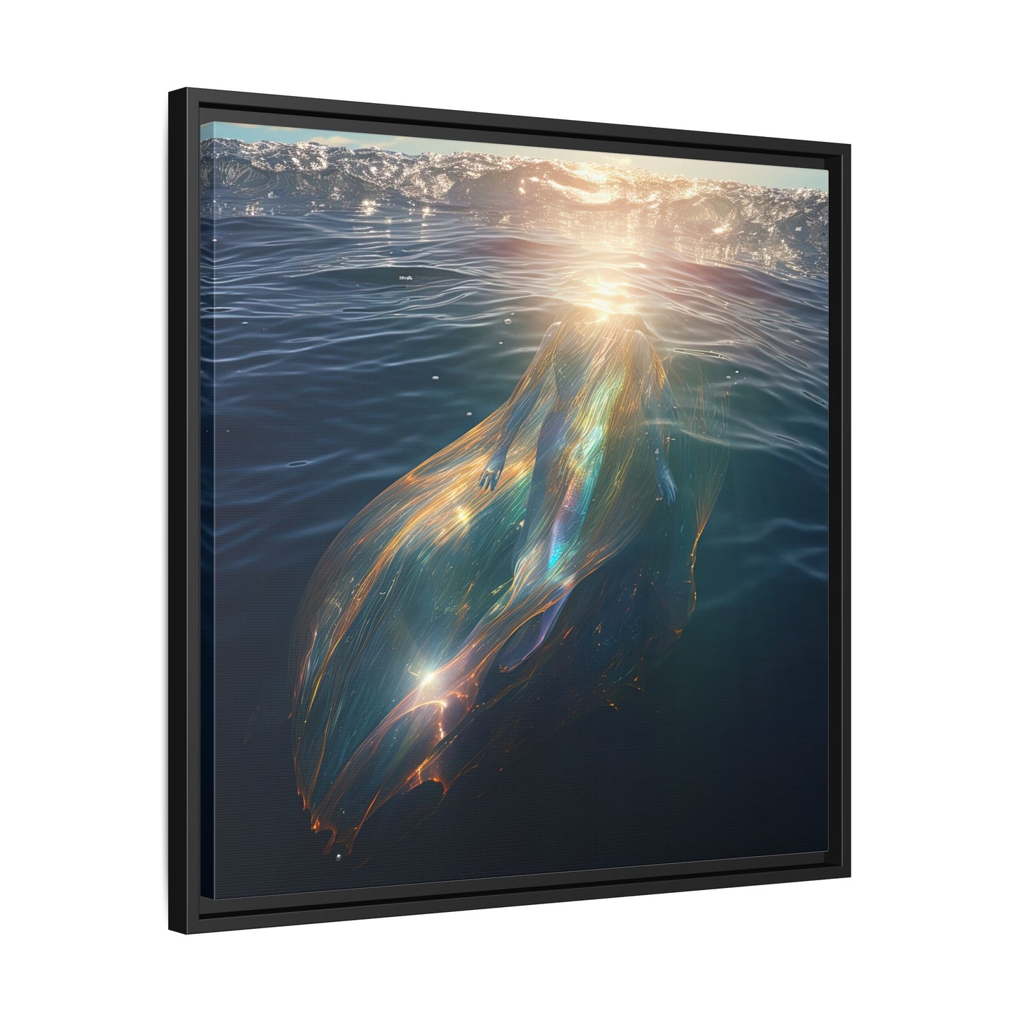 Water of Light-Framed Matte Canvas Print