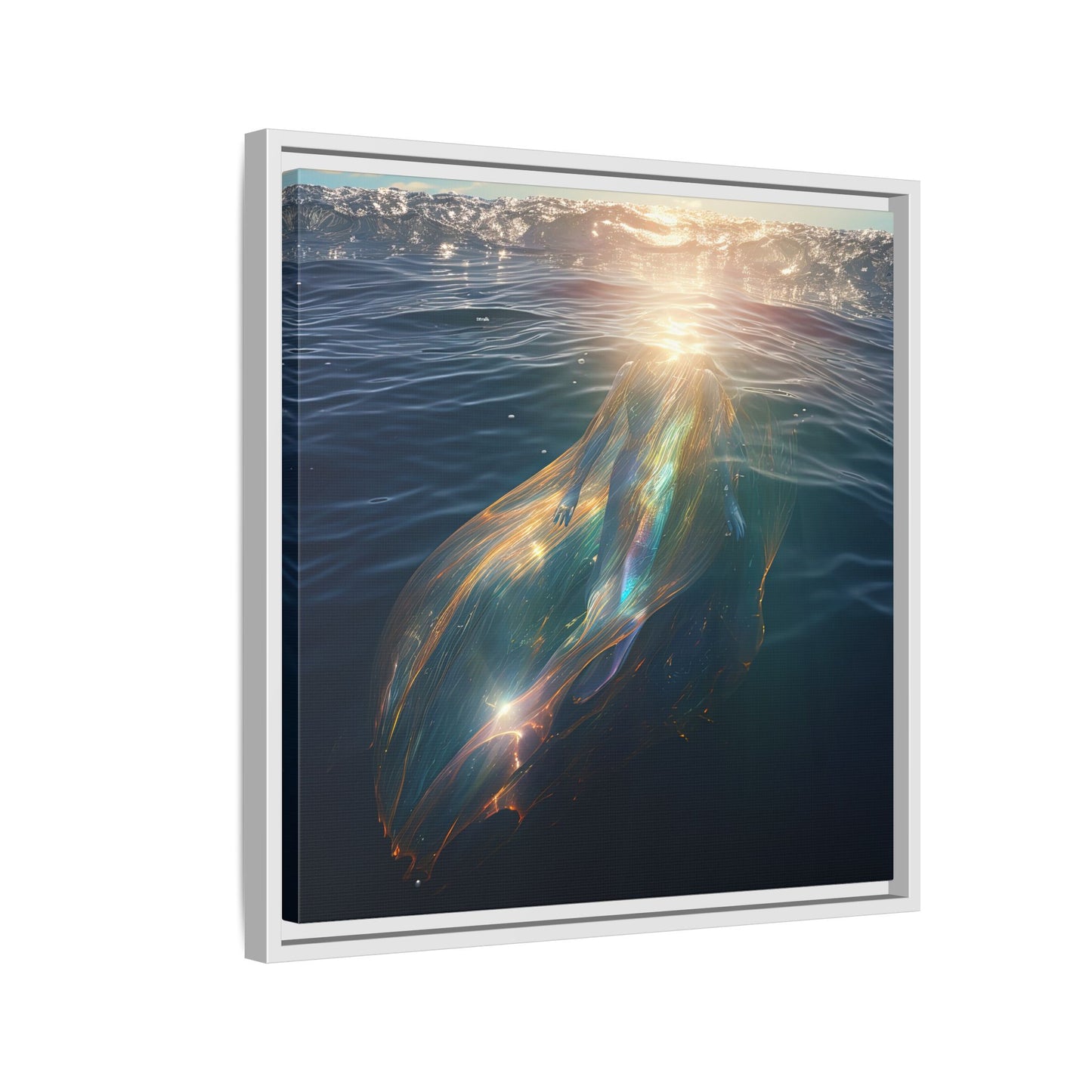 Water of Light-Framed Matte Canvas Print