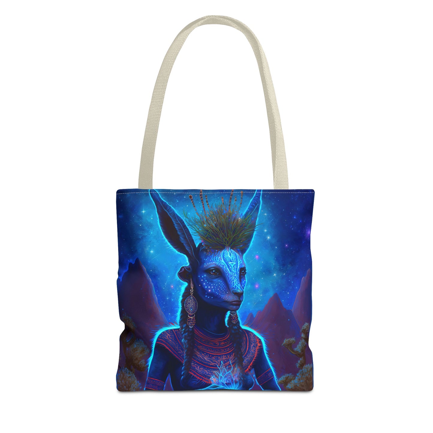 Sacred Blue Deer-Spirit Tote Bag