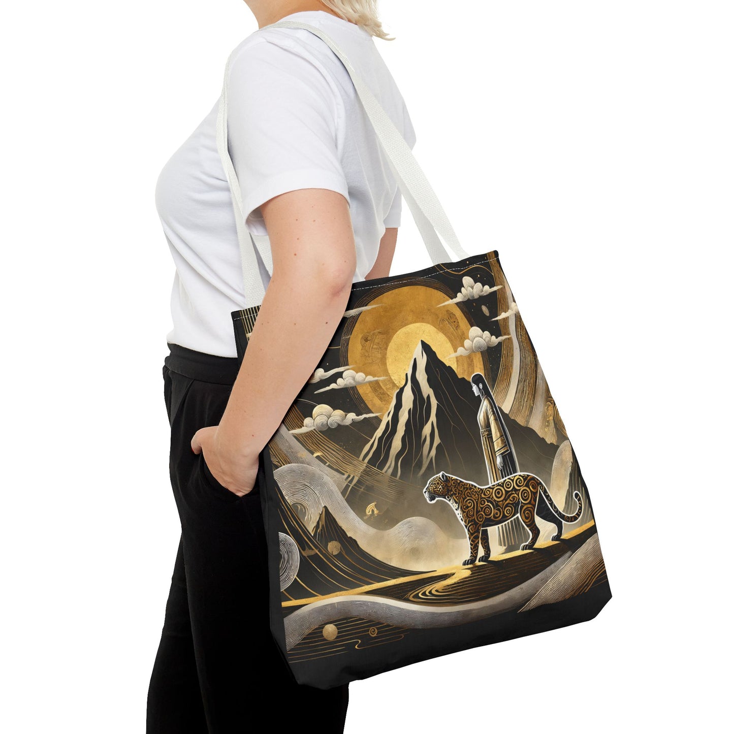 Golden Dream & Jaguar's Path Spirit Tote Bag