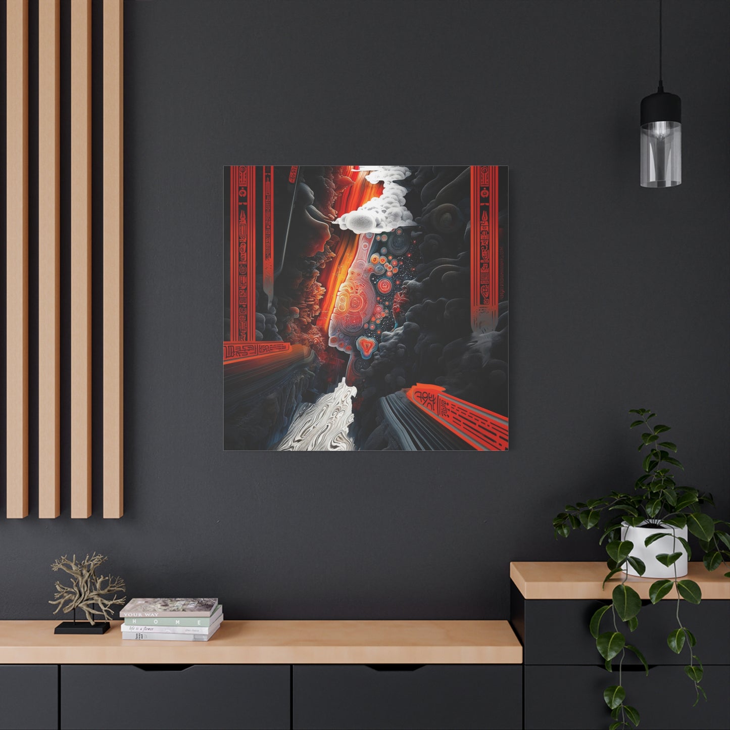 Portal to Agartha-Matte Streched Canvas Art