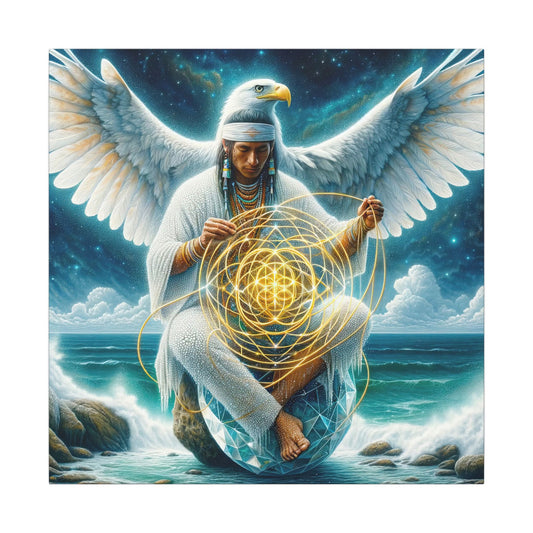 The Weaver of Light-Matte Canvas Art