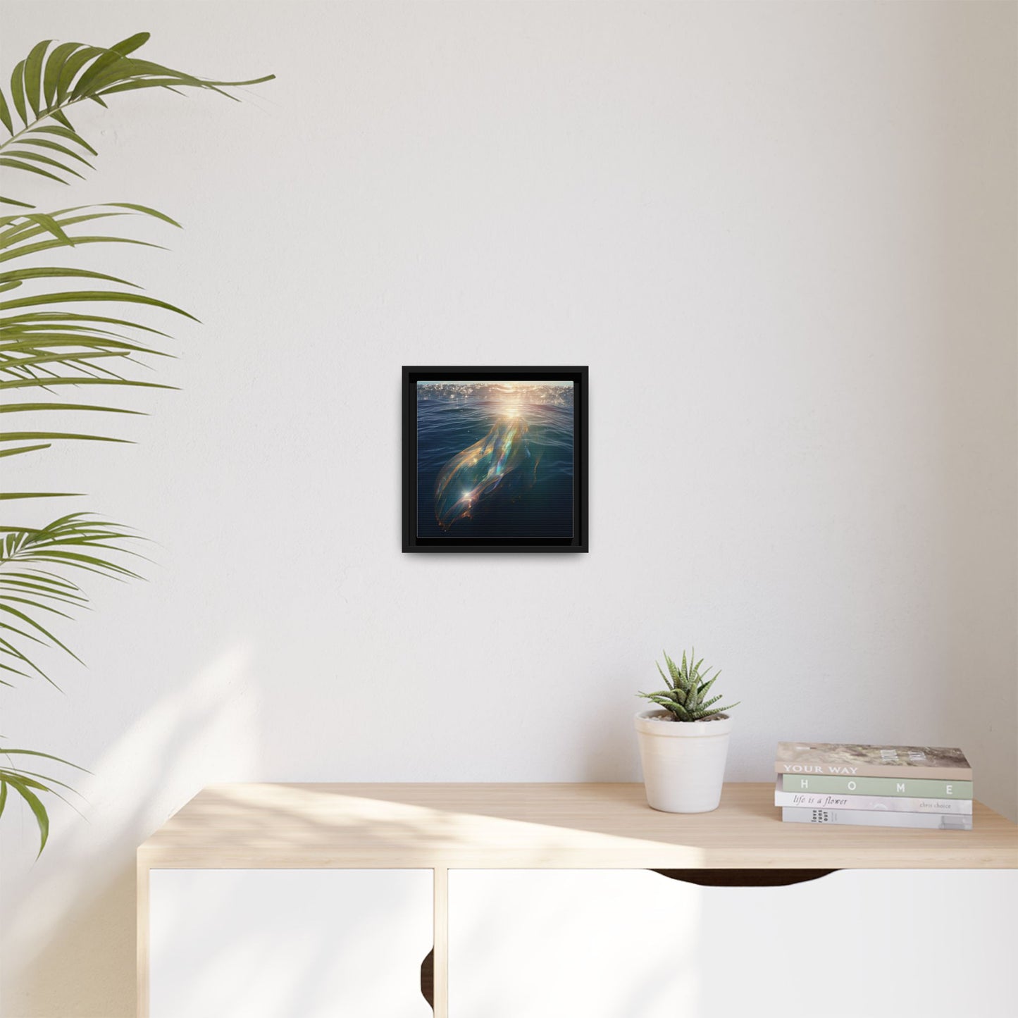 Water of Light-Framed Matte Canvas Print