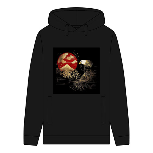 The Golden Eagle& Sun-Men's 100% Organic Cotton Hoodie