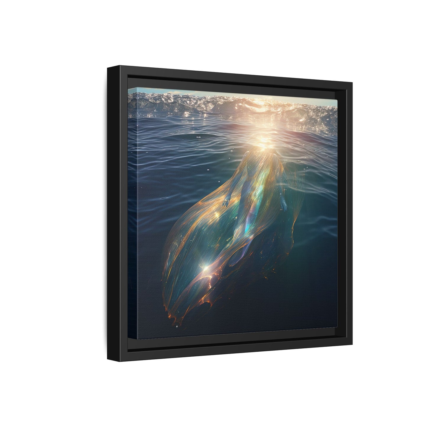 Water of Light-Framed Matte Canvas Print