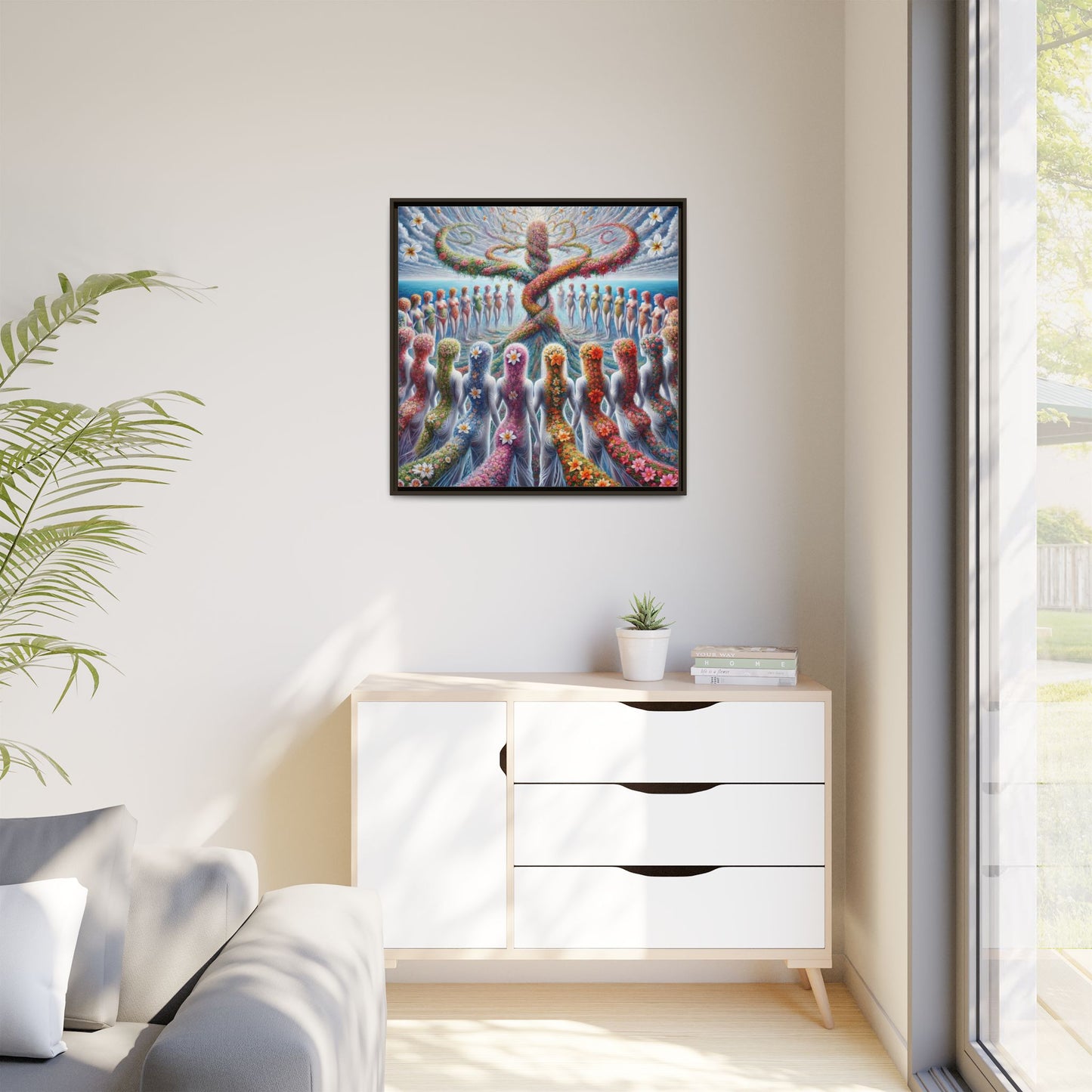 Sister's Circle -PremiumFramed Canvas