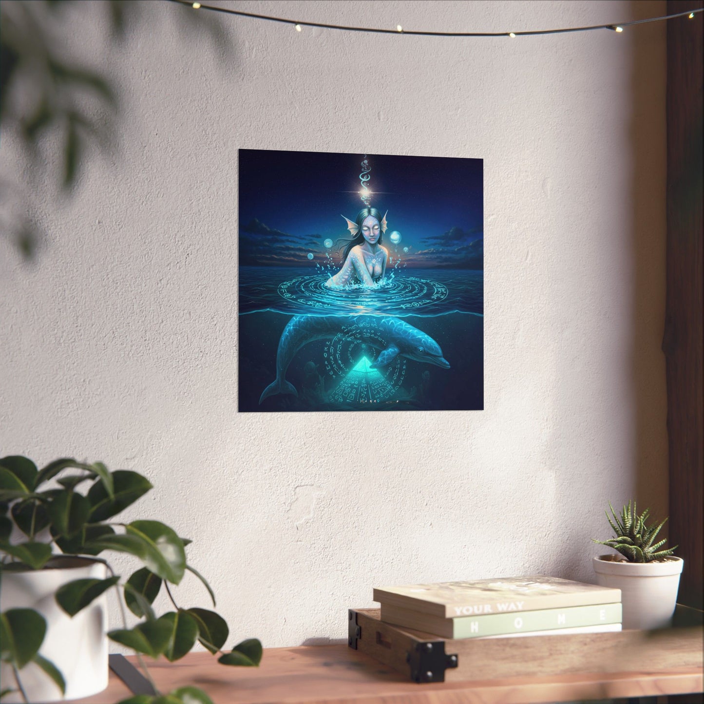 Starseed Dolphin- Museum Grade Matte Poster Art