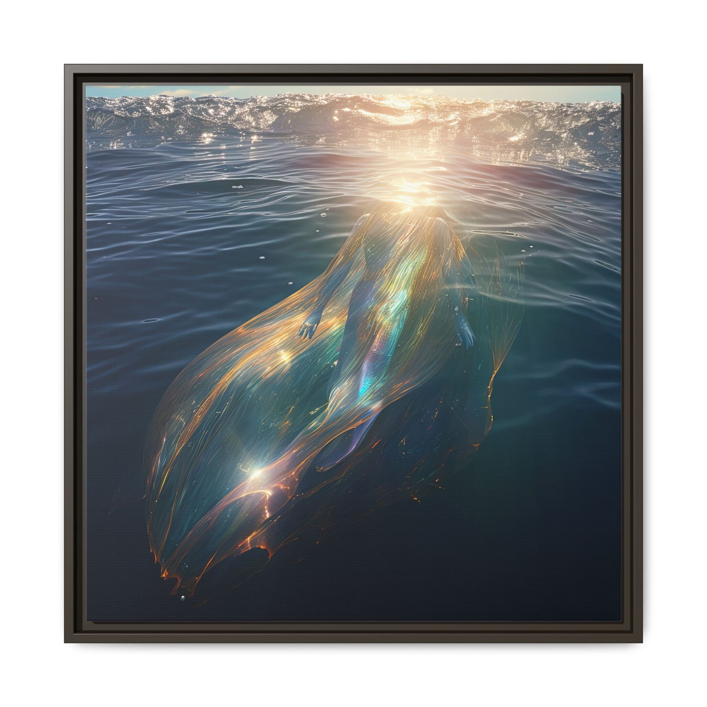 Water of Light-Framed Matte Canvas Print