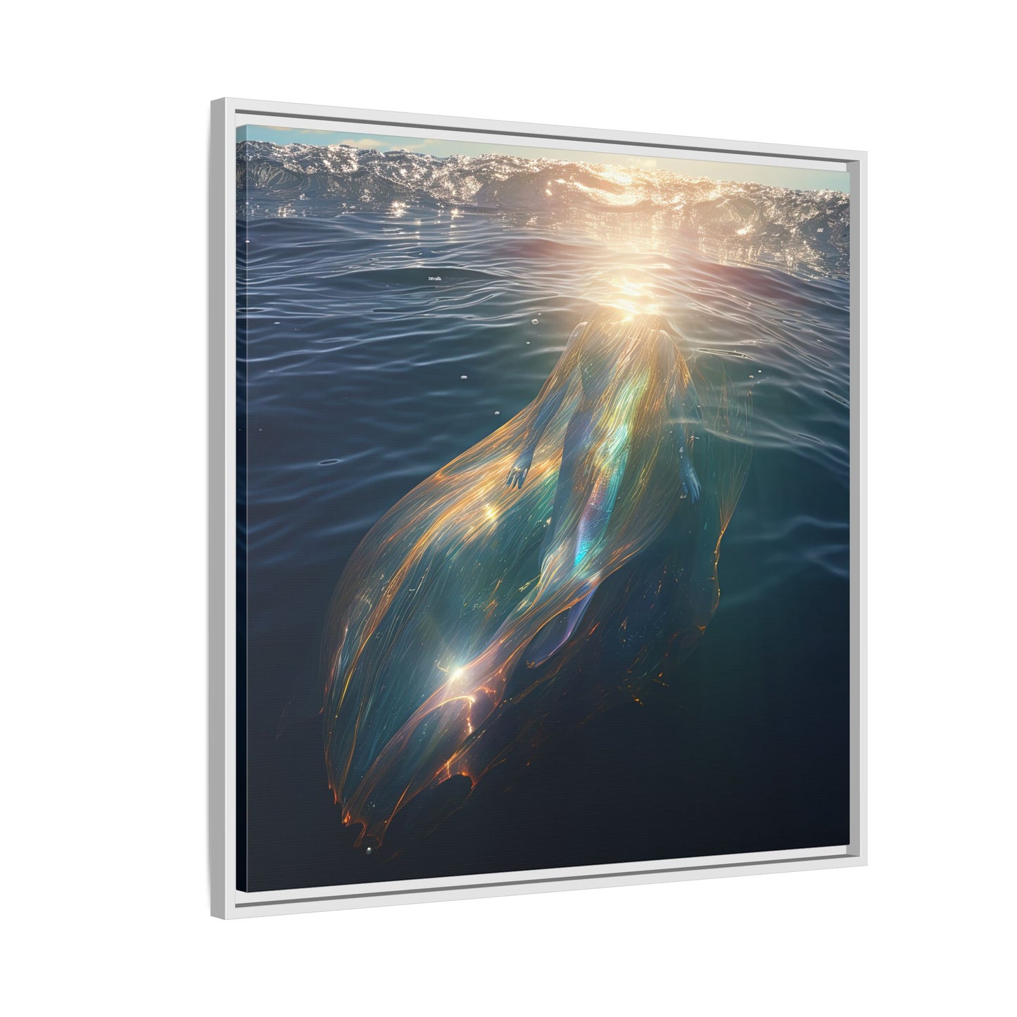 Water of Light-Framed Matte Canvas Print